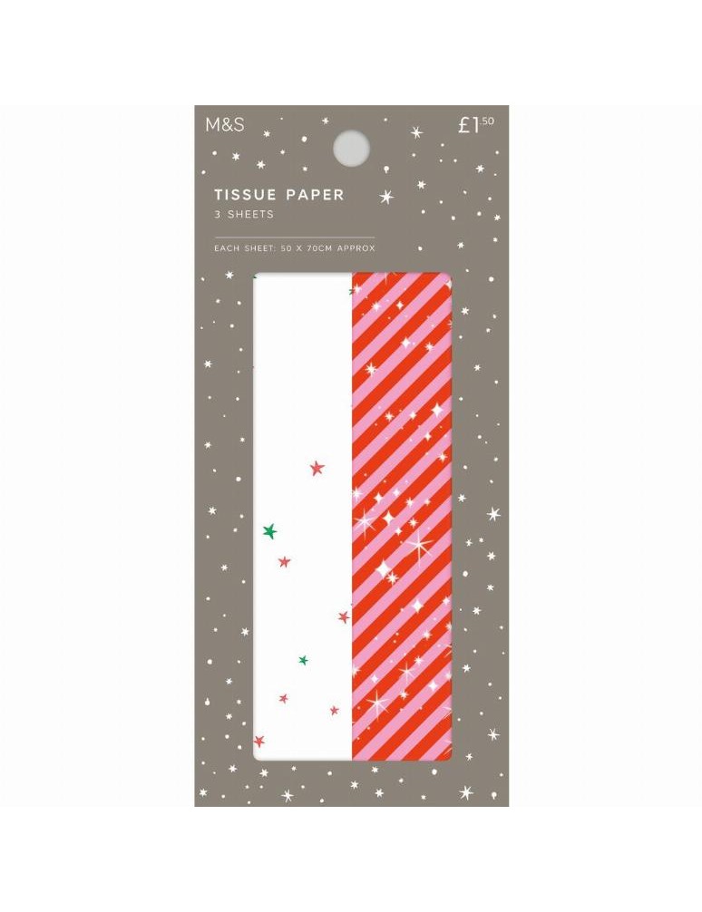 Hedvábný papír, 3 listy