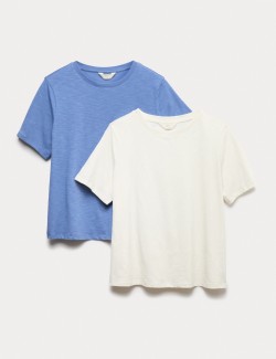 Pyžamové topy s vysokým podílem bavlny, 2 ks