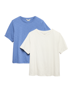 Pyžamové topy s vysokým podílem bavlny, 2 ks