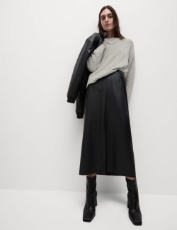 Volný třpytivý svetr ve stylu ombré s výstřihem ke krku