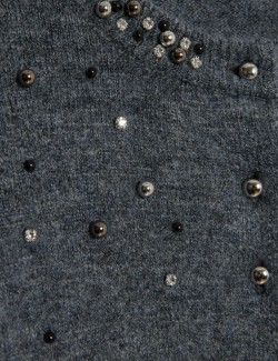 Zdobený zkrácený kardigan