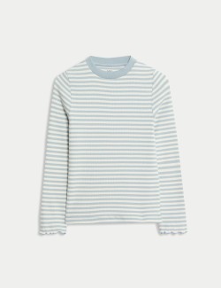 Žebrovaný top s vysokým podílem bavlny (2–8 let)
