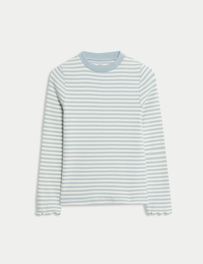 Žebrovaný top s vysokým podílem bavlny (2–8 let)