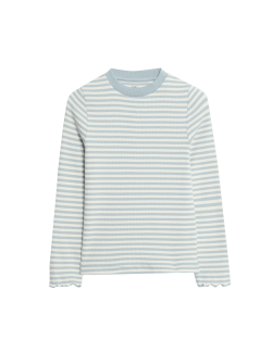 Žebrovaný top s vysokým podílem bavlny (2–8 let)