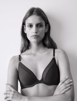 Boston Microfibre Lace Trim Wired PlungeBra