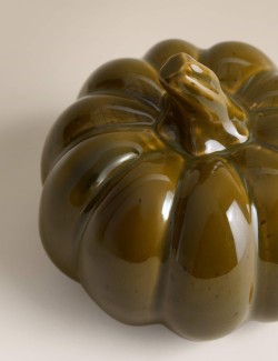 Large Ceramic Pumpkin Decoration