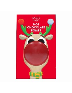 Formovaná dutá mléčná čokoláda plněná pěnovými bonbóny marshmallow, určená k přípravě horkého nápoje