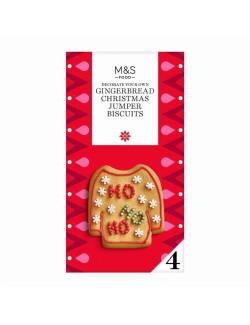 Zázvorové sušenky s bílou a červenou polevou a cukrářskou ozdobou