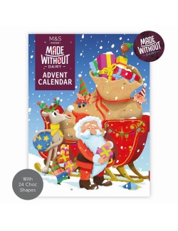 Adventní kalendář s 24 kousky kakaových cukrovinek