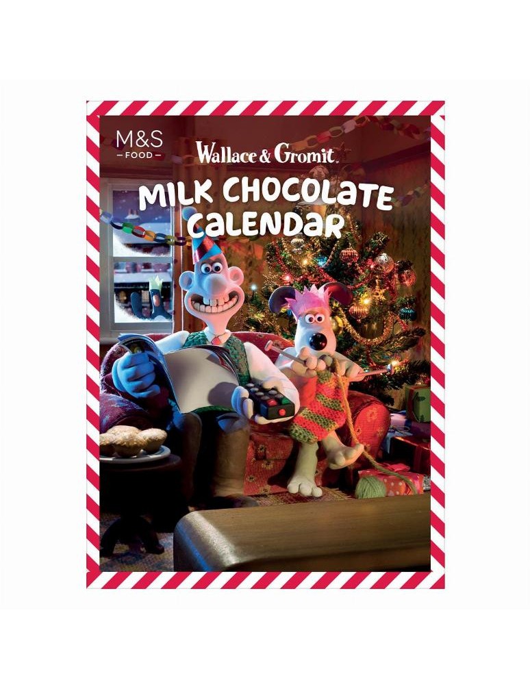 Adventní kalendář s 24 kousky formované mléčné čokolády