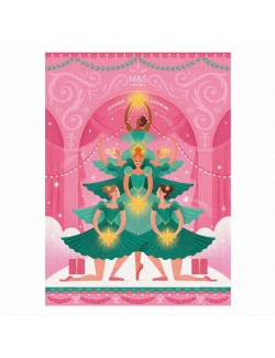 Adventní kalendář se 24 kousky formované mléčné čokolády