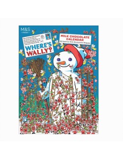 Adventní kalendář s 24 kousky formované mléčné čokolády