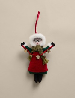 Felt Hanging Mother Claus Decoration