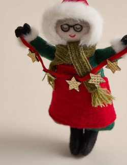 Felt Hanging Mother Claus Decoration
