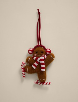 Závěsná dekorace z plstěného perníku