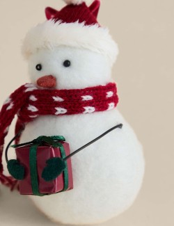 Felt Hanging Snowman Decoration