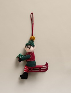 Felt Hanging Elf Decoration
