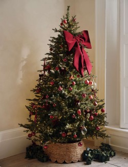 Sada 3 sametových závěsných ozdob v podobě mašliček