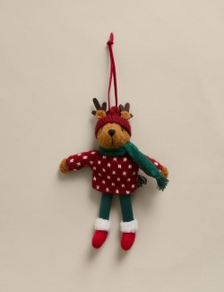 Felt Hanging Reindeer Decoration