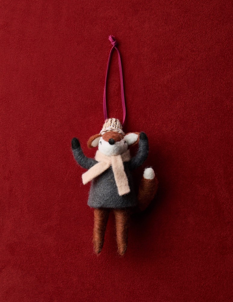 Felt Fox Hanging Decoration