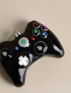 Glass Hanging Game Controller Decoration