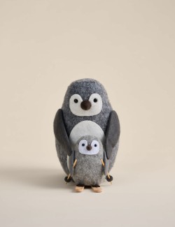 Felt Penguin Duo Room Decoration