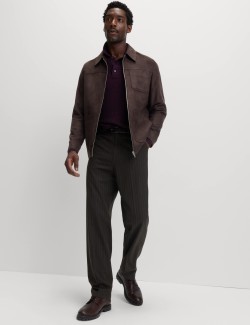 Pracovní bunda z umělého semiše