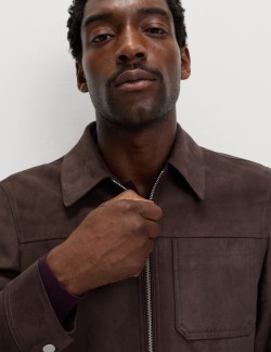 Pracovní bunda z umělého semiše