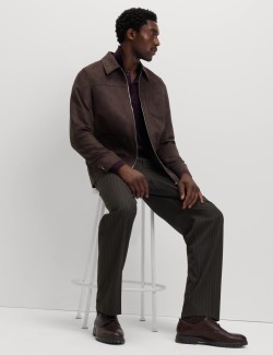 Pracovní bunda z umělého semiše