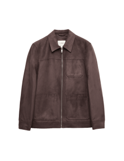 Pracovní bunda z umělého semiše