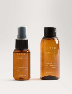 Sprej na polštář a sprchový gel Sleep pro klidný spánek z kolekce Apothecary