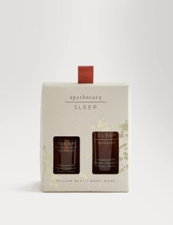 Sprej na polštář a sprchový gel Sleep pro klidný spánek z kolekce Apothecary