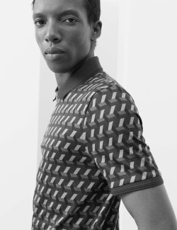 Polokošile s geometrickým potiskem, z čisté bavlny Supima®