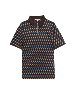 Polokošile s geometrickým potiskem, z čisté bavlny Supima®