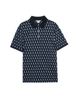 Polokošile s geometrickým potiskem, z čisté bavlny Supima®