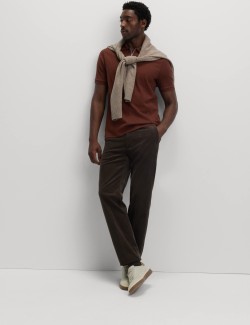 Žakárová polokošile s vysokým podílem bavlny a zipem