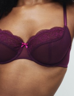 Jasmine Lace Wired Balcony Bra A-E