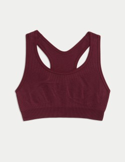 Středně zpevněná oboustranná bezešvá sportovní podprsenka