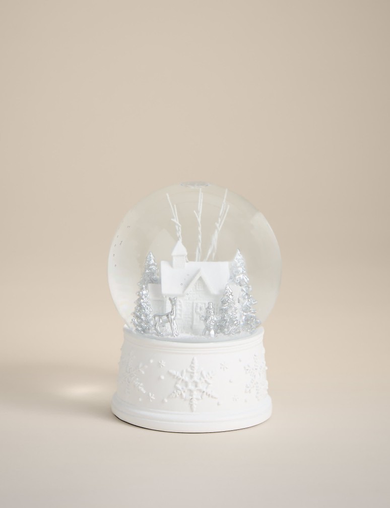 Winter House Snow Globe