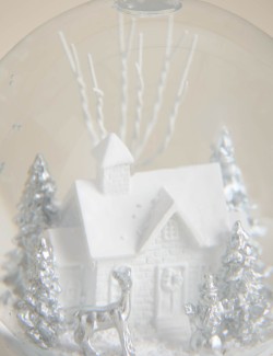 Winter House Snow Globe