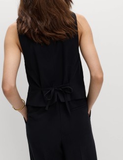 Collarless Button-Through Waistcoat