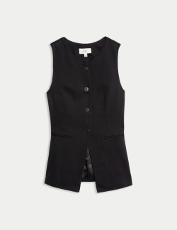 Jersey Collarless Waistcoat