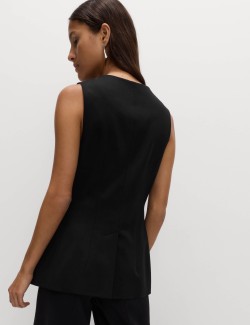 Jersey Collarless Waistcoat