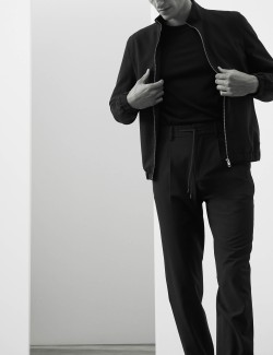 Wool Blend Suit Trousers