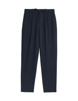 Wool Blend Suit Trousers