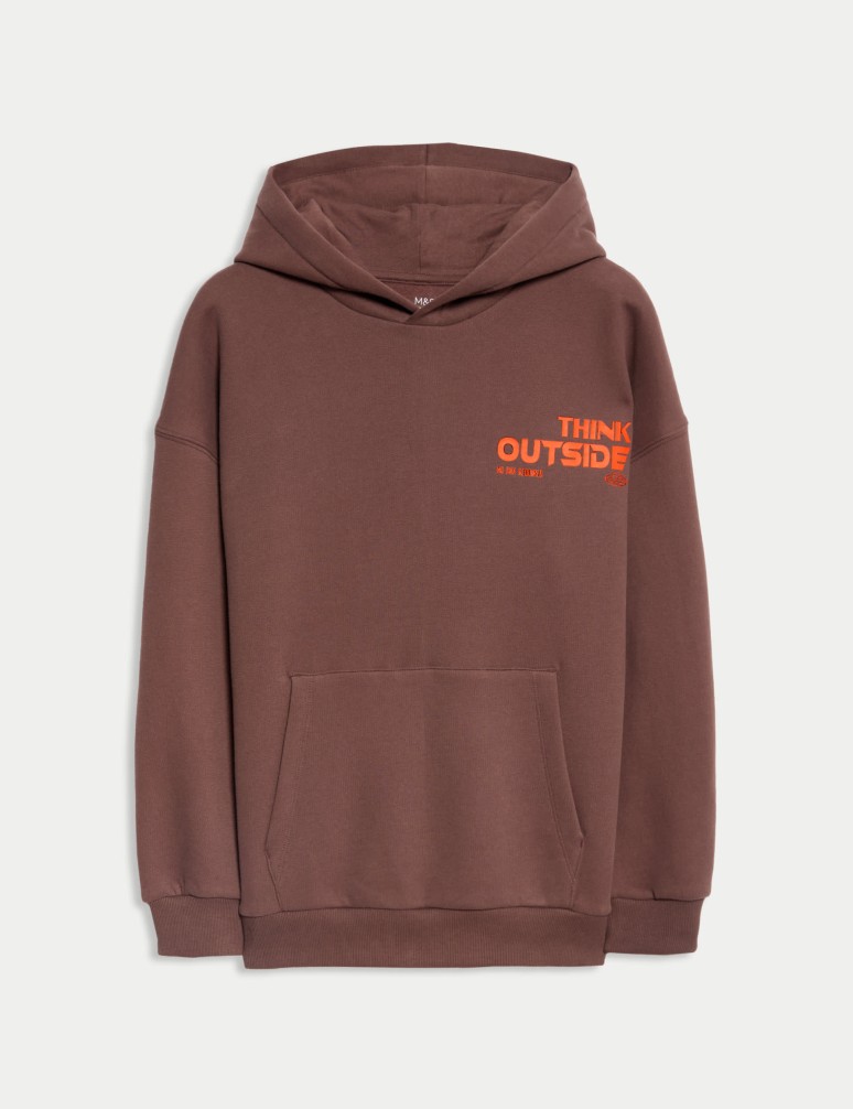 Cotton Rich Skateboard Graphic Hoodie (6-16 Yrs)