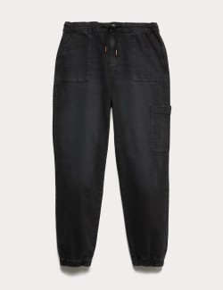 Teplákové džíny s vysokým podílem bavlny (6–16 let)