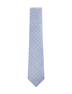 Puntíkovaná kravata z čistého hedvábí