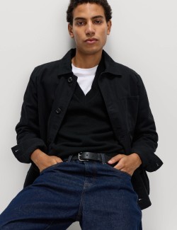 Lambswool Blend V-Neck Knitted Vest