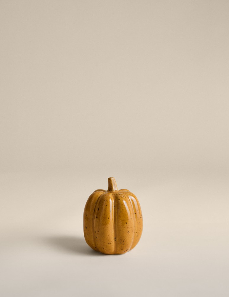 Small Ceramic Pumpkin Decoration
